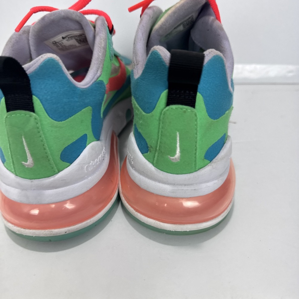 Nike‎ Air Max 270 React Electro Green Lagoon  Womens Size 7.5 - Picture 5 of 8